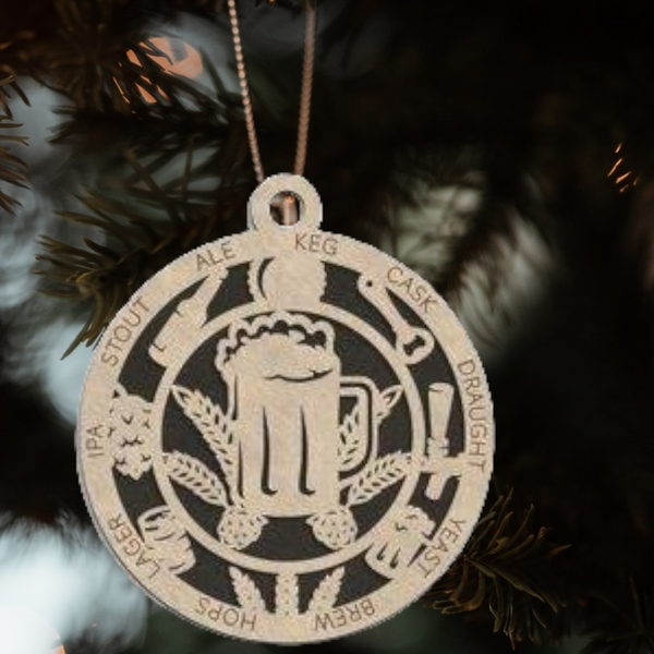 Beer Christmas Ornament