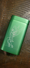 Load image into Gallery viewer, Engraved Aluminum Dugout Case with Grinder and Pinch Hitter
