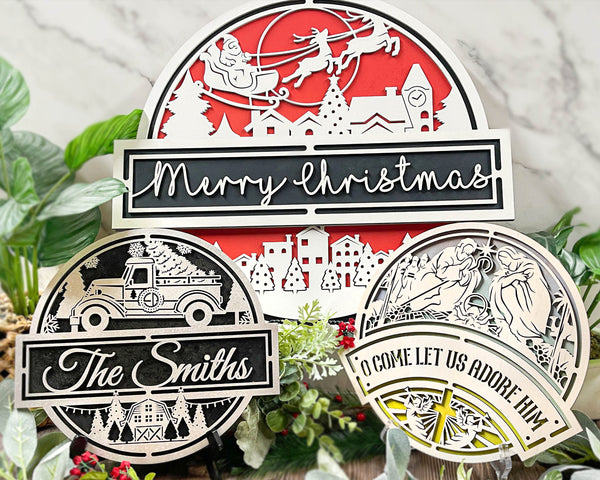Personalized Christmas Street Sign
