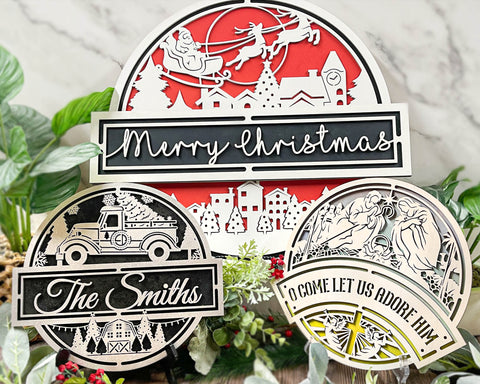 Personalized Christmas Street Sign