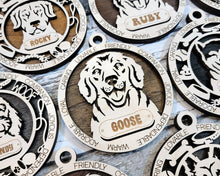 Load image into Gallery viewer, Adorable Dog Christmas Ornament (50 breeds to choose from!)
