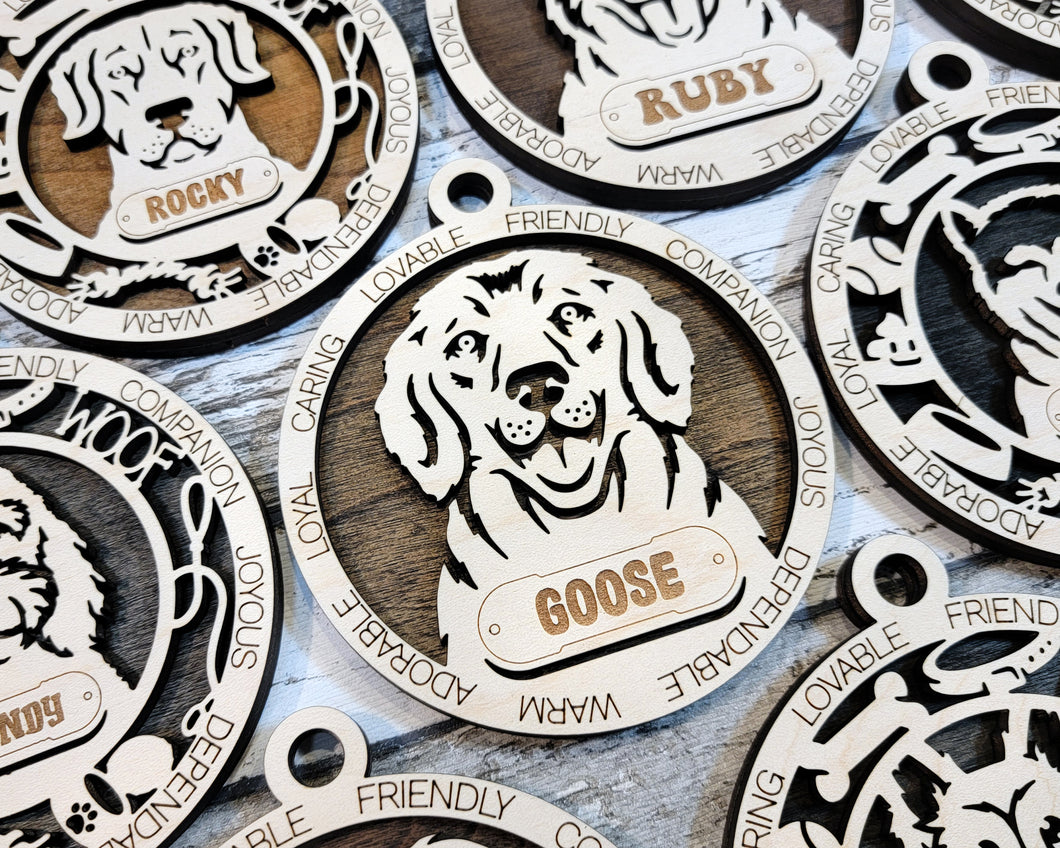 Adorable Dog Christmas Ornament (50 breeds to choose from!)