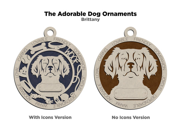 Adorable Dog Christmas Ornament (50 breeds to choose from!)