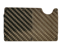 Load image into Gallery viewer, Carbon Fiber Black Minimalist Aluminum Wallet
