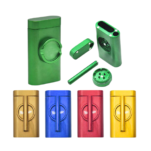 Engraved Aluminum Dugout Case with Grinder and Pinch Hitter
