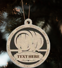 Whiskey/Bourbon Christmas Ornaments