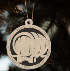 Whiskey/Bourbon Christmas Ornaments