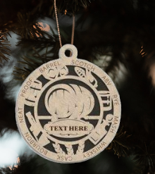 Whiskey/Bourbon Christmas Ornaments