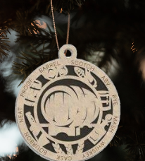 Whiskey/Bourbon Christmas Ornaments