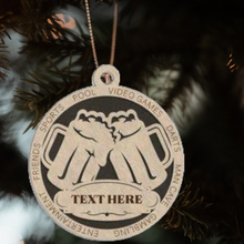 Load image into Gallery viewer, Man Cave Christmas Ornament
