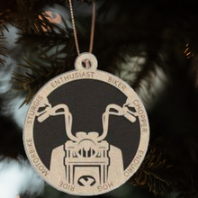 Load image into Gallery viewer, Motorcycle Christmas Ornament
