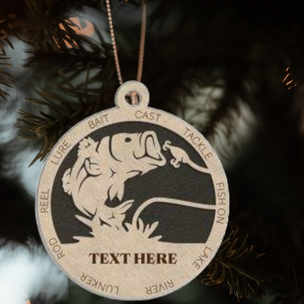 Bass Fishing Ornament