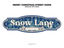 Load image into Gallery viewer, Personalized Christmas Street Sign
