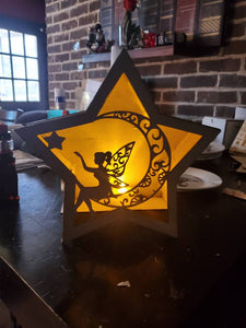 3d fairy led lit shadow box