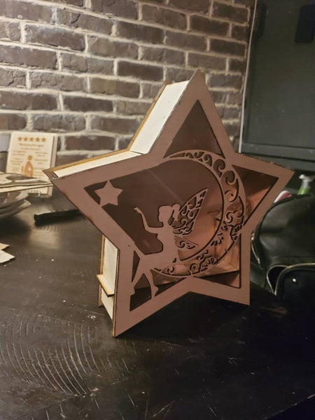 3d fairy led lit shadow box