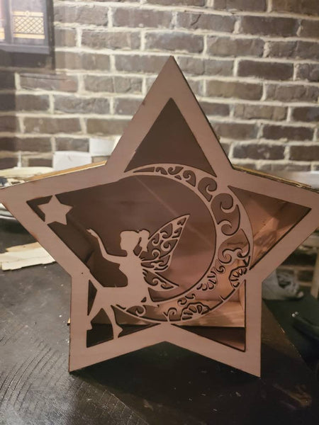 3d fairy led lit shadow box