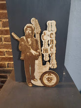 Load image into Gallery viewer, Jimi Hendrix inspired laser cut wall art
