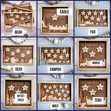Load image into Gallery viewer, Father&#39;s day personalized hanging stars wall hanging
